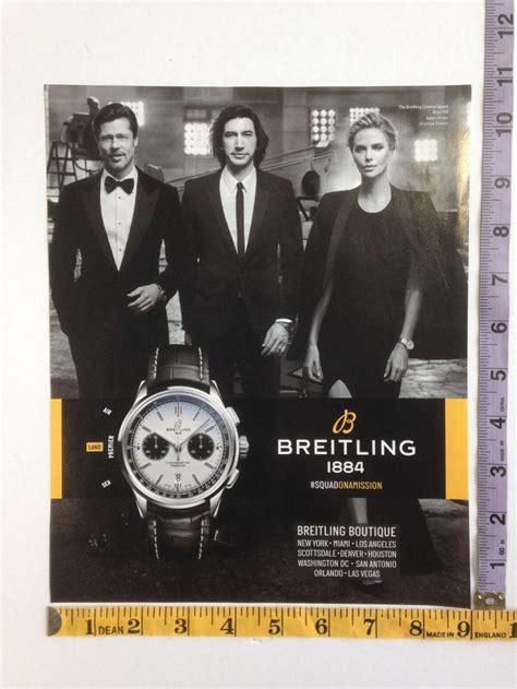 pitt theron breitling ad|breitling and theron.